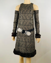 Load image into Gallery viewer, Chanel 05A 2005 Fall Removable sleeves/gloves Dress FR 38 US 4