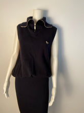 Load image into Gallery viewer, Chanel 08C 2008 Cruise Coco Line Black Sleeveless Ribbed Blouson Dress FR 38 US 6
