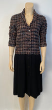 Load image into Gallery viewer, Vintage Chanel 98A, 1998 Fall Boucle Black/Pink Dress FR 38