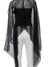 Load image into Gallery viewer, Rare Chanel 01P 2001 Spring Runway Flower Cape Blouse Top FR 38 US 4