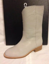 Load image into Gallery viewer, NIB New in Box Chanel 13C light grey cowboy riding boots EU 39.5