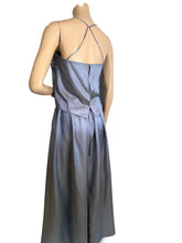 Load image into Gallery viewer, Chanel 00C 2000 Cruise Resort Dusty Blue Silk Skirt Set