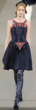 Load image into Gallery viewer, Chanel 06A, 2006 Fall Black Layer Lace Mini Tube Dress FR 38 US 4