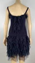 Load image into Gallery viewer, Vintage Chanel 02C 2002 Cruise Resort Navy Blue Wool Dress FR 38 US 4/6