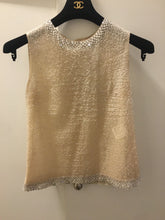 Load image into Gallery viewer, Rare Chanel 14P Runway 2 Piece Swarovski Crystal Blouse FR 36