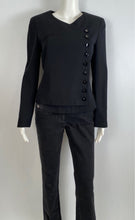 Load image into Gallery viewer, Chanel 00T, 2000 Transition Collection ‘GABRIELLE’ Buttons Black Jacket FR 38 US 4