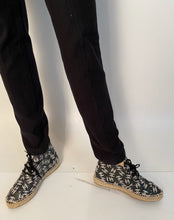 Load image into Gallery viewer, Chanel 15S, 2015 Summer Hightop CC logo Leather Espadrille sneakers EU 38 US 7.5/8