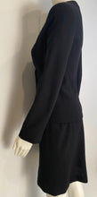 Load image into Gallery viewer, Vintage Chanel 98A, 1998 Fall black skirt suit FR 36