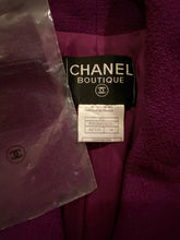 Load image into Gallery viewer, NWOT 97A, 1997 Fall Chanel Vintage Merlot Jacket Blazer FR 34 US 2/4