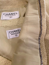 Load image into Gallery viewer, Chanel Boutique Cotton Boucle Yellow Green Skirt Blazer Jacket Suit Set US 4/6