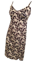 Load image into Gallery viewer, Chanel 05P, 2005 Spring CC Logo Camellia Silk Spaghetti Strap Dress FR 38 US 4/6