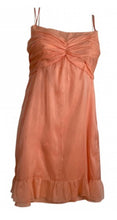 Load image into Gallery viewer, Chanel 07P 2007 Spring Peach Silk mini Dress FR 40