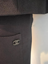 Load image into Gallery viewer, Chanel 02C 2002 Cruise Dark Navy Pants Jacket Suit Set FR 42 US 6/8