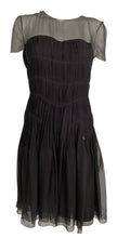 Load image into Gallery viewer, Chanel 05A 2005 Fall Black Silk pleated Dress FR 38 US 4/6