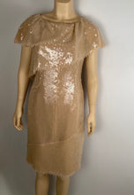 Load image into Gallery viewer, Chanel 08P 2008 Spring Beige Sequin Cocktail Dress FR 36 US 4