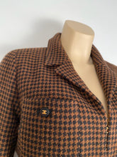 Load image into Gallery viewer, Chanel 96A 1996 Fall Chanel Vintage Brown Belted Skirt Suit Set FR 42