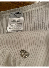 Load image into Gallery viewer, Chanel 06P 2006 Spring white ribbed Lace T-shirt Tee Top FR 46 US 10-12