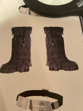 Load image into Gallery viewer, Chanel vintage 2002 Fantasy Fur Yeti gray knee high snow boots US size 7/7.5