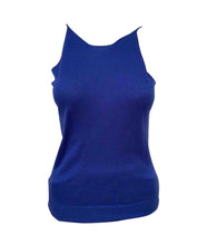 Load image into Gallery viewer, Chanel 04A 2004 Fall Royal Blue Cashmere long sleeved  Shell Top Blouse cardigan  FR 38