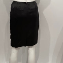 Load image into Gallery viewer, Vintage Chanel 99A, 1999 Fall Satin Black Pencil Skirt FR 36 US 2/4