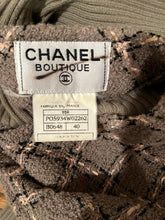 Load image into Gallery viewer, 95A, 1995 Fall Rare Vintage Chanel knit dress attached tweed Boucle jacket FR 40 US 4