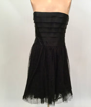 Load image into Gallery viewer, Chanel 06A, 2006 Fall Black Layer Lace Mini Tube Dress FR 38 US 4