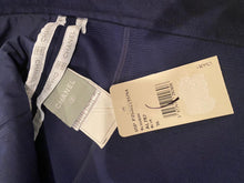 Load image into Gallery viewer, NWT Chanel 05P 2005 Spring short Sporty Navy Blue jacket logo zippers FR 36