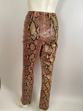 Load image into Gallery viewer, Chanel 00T, 2000 Transition Collection Multicolor Python Snakeskin Pants Trousers FR 38 US 4/6