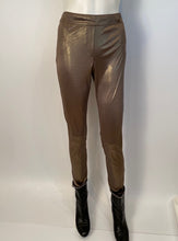 Load image into Gallery viewer, Chanel 12A, 2012 Fall Paris Bombay Stretchy Gold Metallic Pants Leggings FR 40 US 4/6