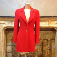 Load image into Gallery viewer, 94A Fall Chanel Vintage Orange/Red Wool Dress Coat Blazer Jacket FR 36 US 4