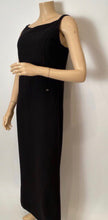 Load image into Gallery viewer, Chanel Vintage 04A, 2004 Fall long black maxi sleeveless wool gown dress FR 40 US 4
