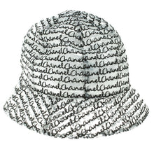 Load image into Gallery viewer, NWT New with Tags Chanel 15S waterproof cloche black white bucket rain Hat Sz Medium