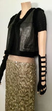 Load image into Gallery viewer, Chanel 05A 2005 Autumn Fall Leather Fur lined &amp; Trimmed Cropped Short Vest FR 40 US 4/6/8