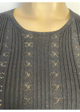 Load image into Gallery viewer, Chanel 05P, 2005 Spring Black Cotton knit interlocking CC logo Blouse top FR 40 US 4/6
