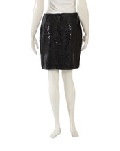 Load image into Gallery viewer, Chanel 02A 2002 Fall black sequin skirt FR 38 US 4