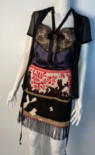 Load image into Gallery viewer, Rare Vintage Chanel 03A, 2003 Fall Fringe Tassels Floral Skirt FR 38
