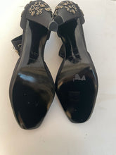 Load image into Gallery viewer, Chanel 2003 Fall 03A snap collection Hook Snaps Black Ankle Strap Pumps EU 40.5 US 9.5/10