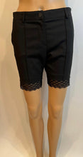 Load image into Gallery viewer, Chanel 2004 Spring, 04P Black Lace Trim Shorts FR 36 US 4