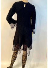 Load image into Gallery viewer, Chanel 09A 2009 Fall Runway Black Sweater Dress FR 34 US 4