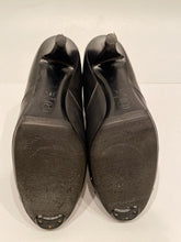 Load image into Gallery viewer, Chanel Black Leather Mid Length Calf CC Chain Logo Boots EU 39.5 US 8.5/9