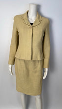Load image into Gallery viewer, Chanel Boutique Cotton Boucle Yellow Green Skirt Blazer Jacket Suit Set US 4/6