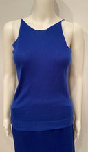 Load image into Gallery viewer, Chanel 04A 2004 Fall Royal Blue Cashmere long sleeved  Shell Top Blouse cardigan  FR 38