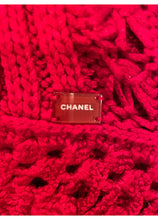 Load image into Gallery viewer, Chanel 04P 2004 Spring Red Crochet Cardigan FR 38 US 4/6