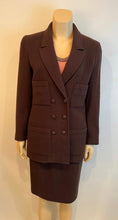 Load image into Gallery viewer, Classic Chanel Vintage 98A 1998 Fall Brown Skirt Suit FR 36 US 4