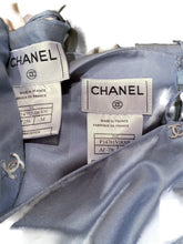 Load image into Gallery viewer, Chanel 00C 2000 Cruise Resort Dusty Blue Silk Skirt Set