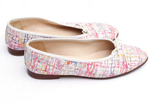 Load image into Gallery viewer, Chanel fabric multicolor ballet ballerina flats EU 38