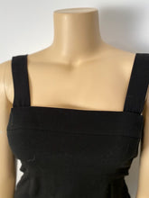 Load image into Gallery viewer, 96P, 1996 Spring Vintage Chanel Black wool cocktail Dress FR 44