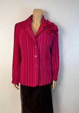 Load image into Gallery viewer, Chanel Pink Chain Camelia Flower Jacket US 10/12