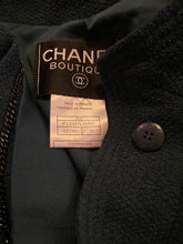 Load image into Gallery viewer, Vintage Chanel 98A, 1998 Fall Dark Green Short Jacket with matching belt FR 38