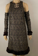 Load image into Gallery viewer, Chanel 05A 2005 Fall Removable sleeves/gloves Dress FR 38 US 4